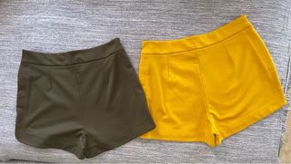 Lote de 2 pantalones cortos vestir con botones