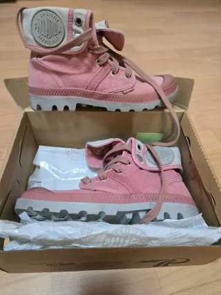 Botines Palladium Rosa