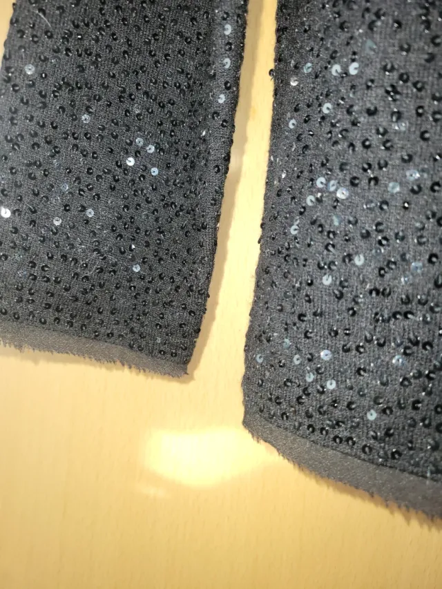 JCrew Cárdigan Negro Lentejuelas Talla Única