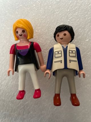 Coche Playmobil Verde con Figuras