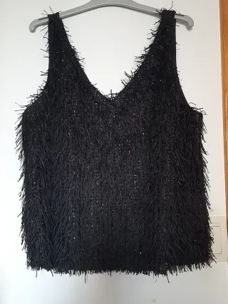 Top tirantes negro Mango Suit