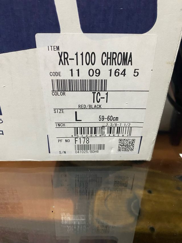 Casco Shoei XR-1100 CHROMA Talla L