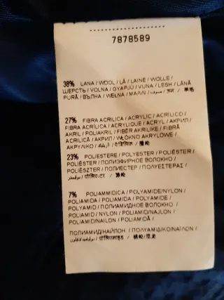 Cappotto Fiorucci Blu Donna