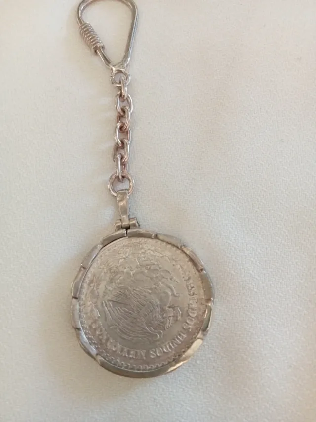 Llavero Moneda mexicana de plata