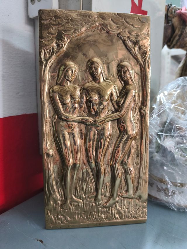 Placca in bronzo di FRANCISCO RALLO firmata e datata