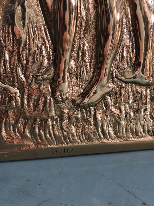 Placca in bronzo di FRANCISCO RALLO firmata e datata