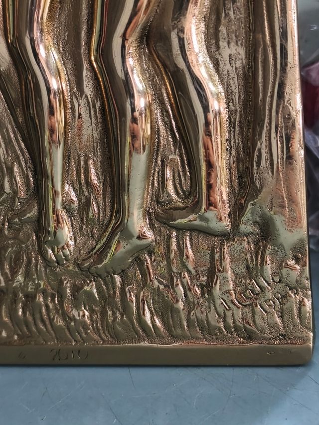 Placca in bronzo di FRANCISCO RALLO firmata e datata