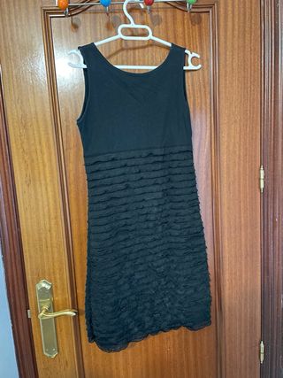 Vestido negro corto Talla Única
