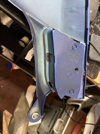 Carcasa lateral izquierda Piaggio Typhoon azul