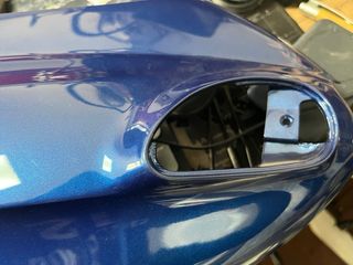 Carcasa lateral izquierda Piaggio Typhoon azul