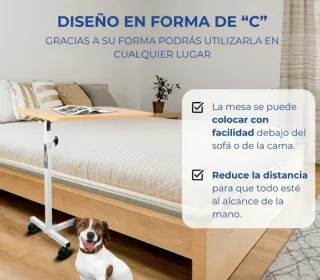 MESA AUXILIAR CON RUEDAS.