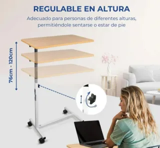 MESA AUXILIAR CON RUEDAS.