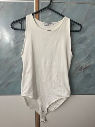 Body Stradivarius Blanco Talla L