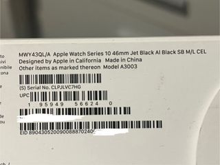 Apple Watch Series 10 GPS + Cellular Negro 46mm