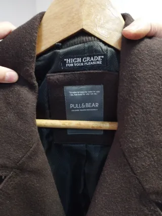 Pull&Bear Chaquetón Marrón Talla M