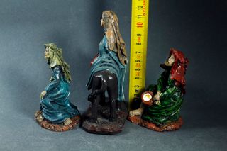 11 FIGURAS DE DUREXINA O MARMOLINA PARA BELÉN.