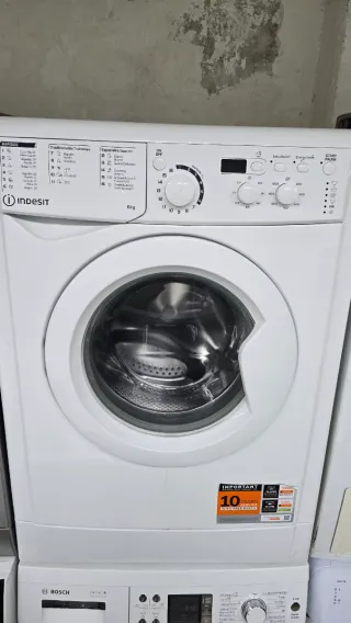 Lavadora Semi Nueva Indesit 6kg Class A + Rpm 1000