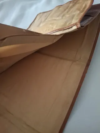 Cartera de piel pintada a mano de Marruecos