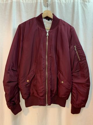 Chaqueta bomber granate de Topshop