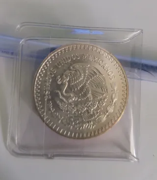 Moneda 1 Onza Plata 1992 México Ley .999