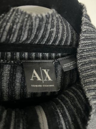 Cardigan Armani Exchange Grigio Taglia L