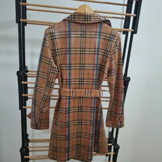 Abrigo gabardina cuadros sin estrenar