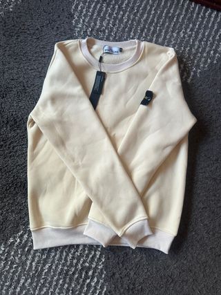 Sudadera Stone Island Beige Talla S pero talla más