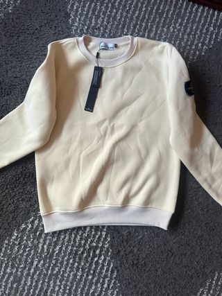 Sudadera Stone Island Beige Talla S pero talla más