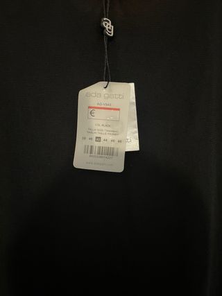 Vestido Negro Ada Gatti Talla L