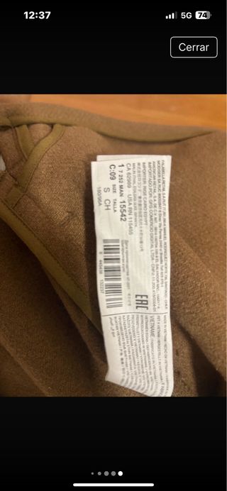 Cazadora Zara Hombre Marrón