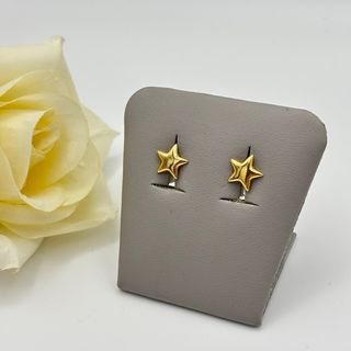 Pendientes de estrella oro 18kt