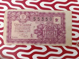 Números de lotería nacional antiguos