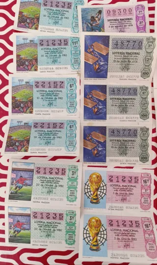 Números de lotería nacional antiguos