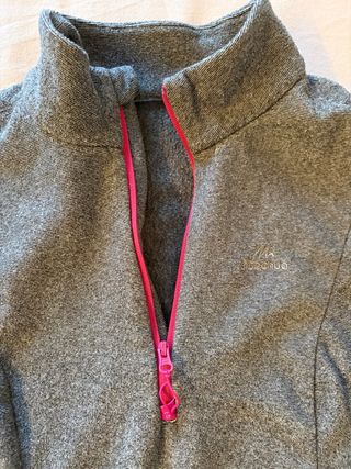 Pile Quechua Grigio Mezza Zip