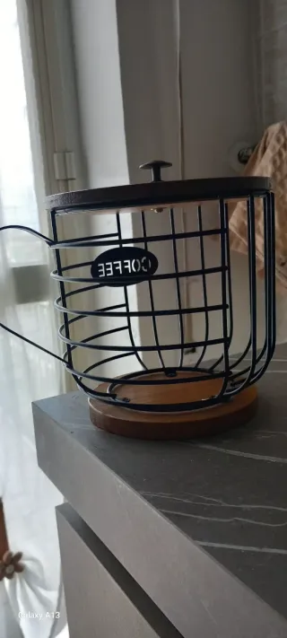 Porta cialde / capsule caffè stile industriale