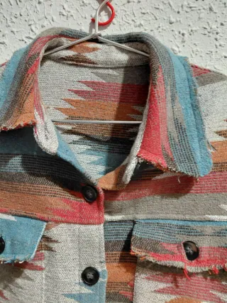 Shacket Chaqueta Camisa Oversize Estampado Navajo
