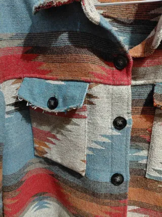 Shacket Chaqueta Camisa Oversize Estampado Navajo