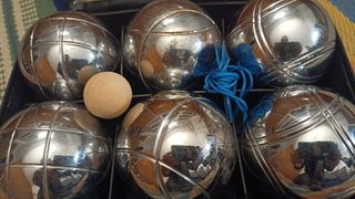 Juego de Petanca Metálico con Bolas y Bolín
