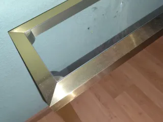 Consola de entrada dorada