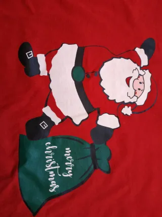Camiseta Navidad Santa Claus Roja
