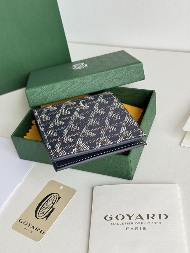 Billetera Goyard Azul y Amarilla