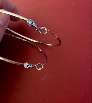 Orecchini a cerchio grandi in acciaio