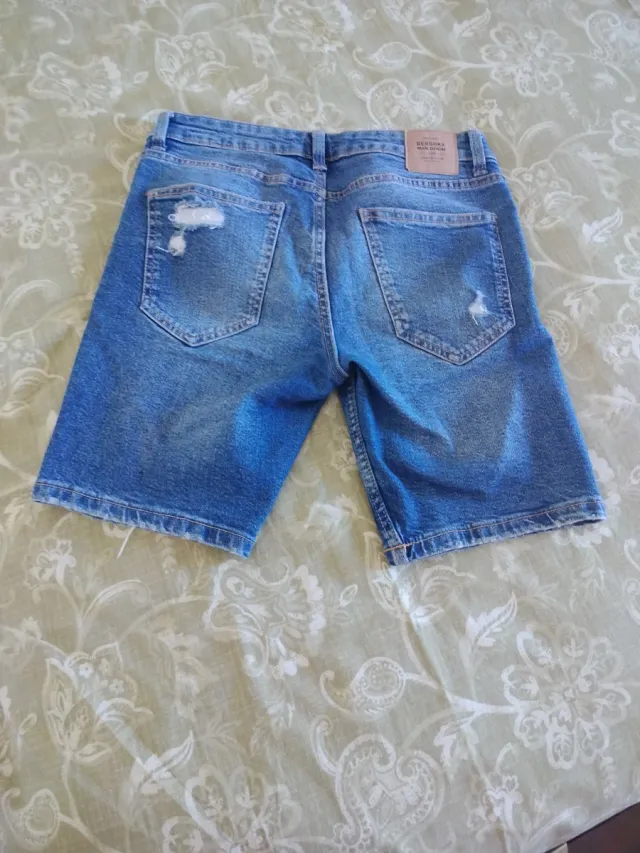 Vaqueros caballero desgastados