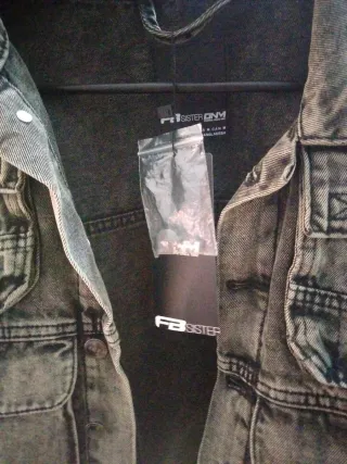 Cazadora tejana oversize