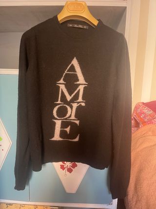 Jersey Zara Negro Talla S