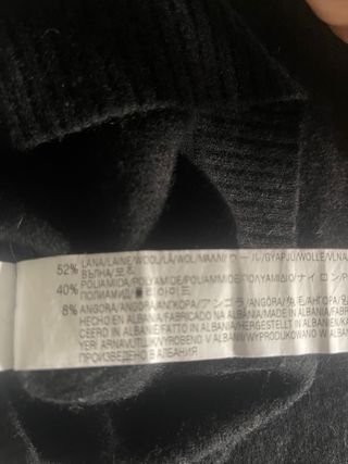 Jersey Zara Negro Talla S