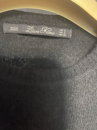 Jersey Zara Negro Talla S