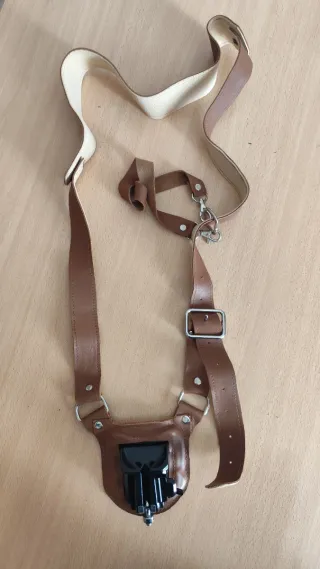 Arnés cámara fotográfica en cuero