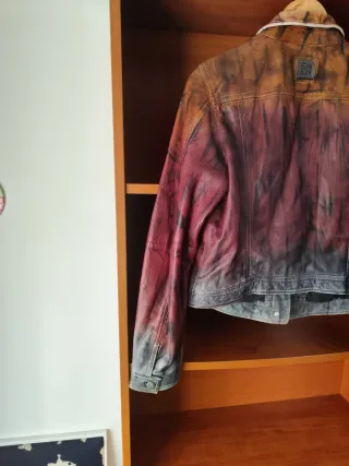 Cazadora Piel Vintage Freaky Nation Mujer