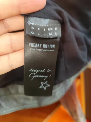 Cazadora Piel Vintage Freaky Nation Mujer